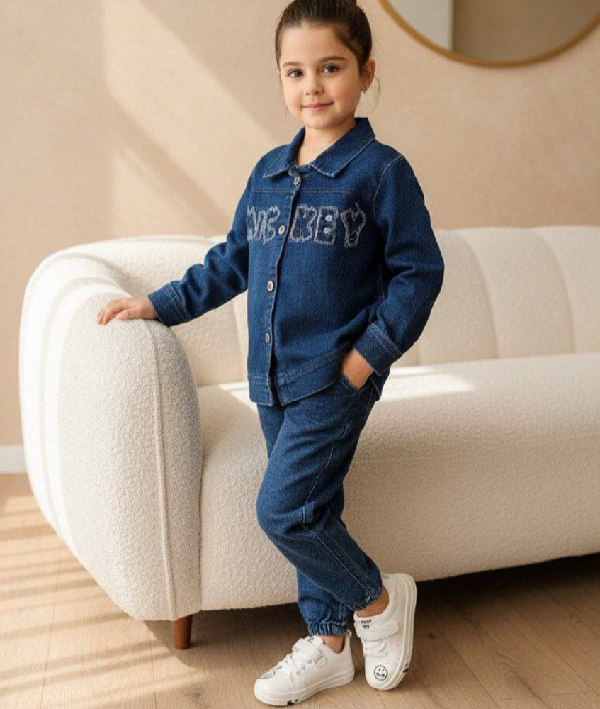 فروش عمده ست کت شلوار جین دخترانه Mikey کد 133033