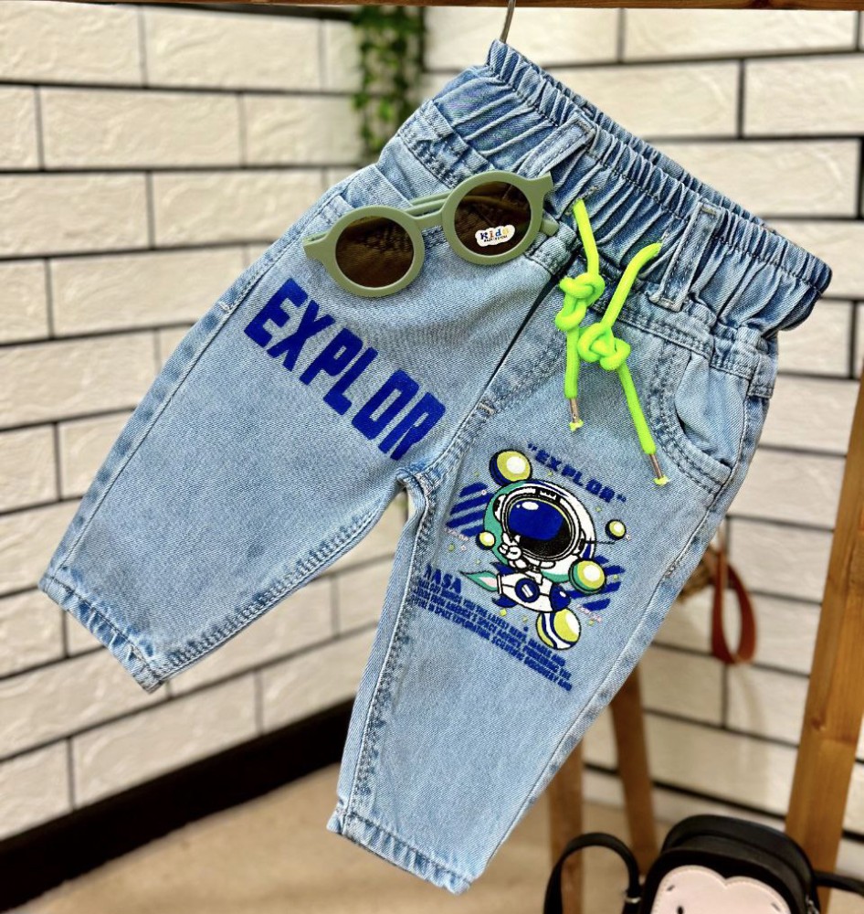 شلوار جین مام استایل دخترانه پسرانه کد 135200 - خرید شلوار و شلوارک پسرانه عمده