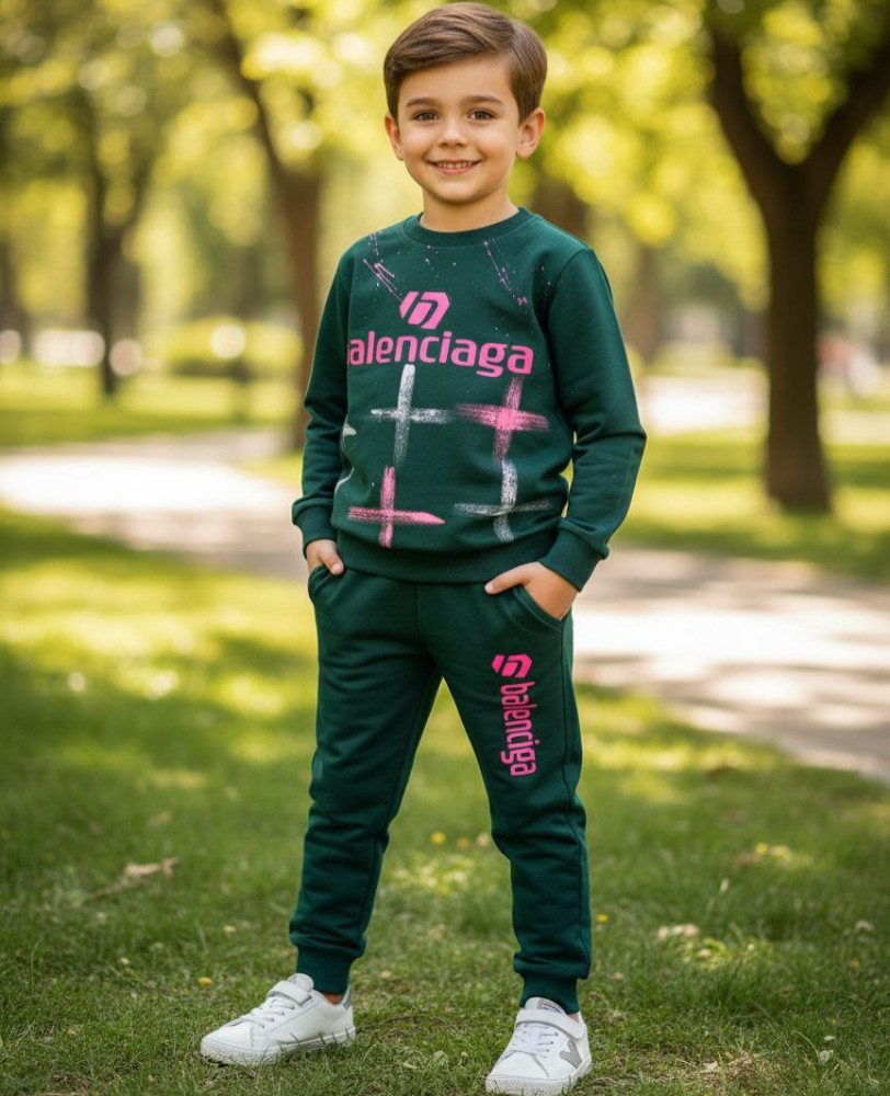 ست بلوز شلوار پسرانه بالنسیاگا کد 135335 - خرید ست بلوز شلوار پسرانه عمده