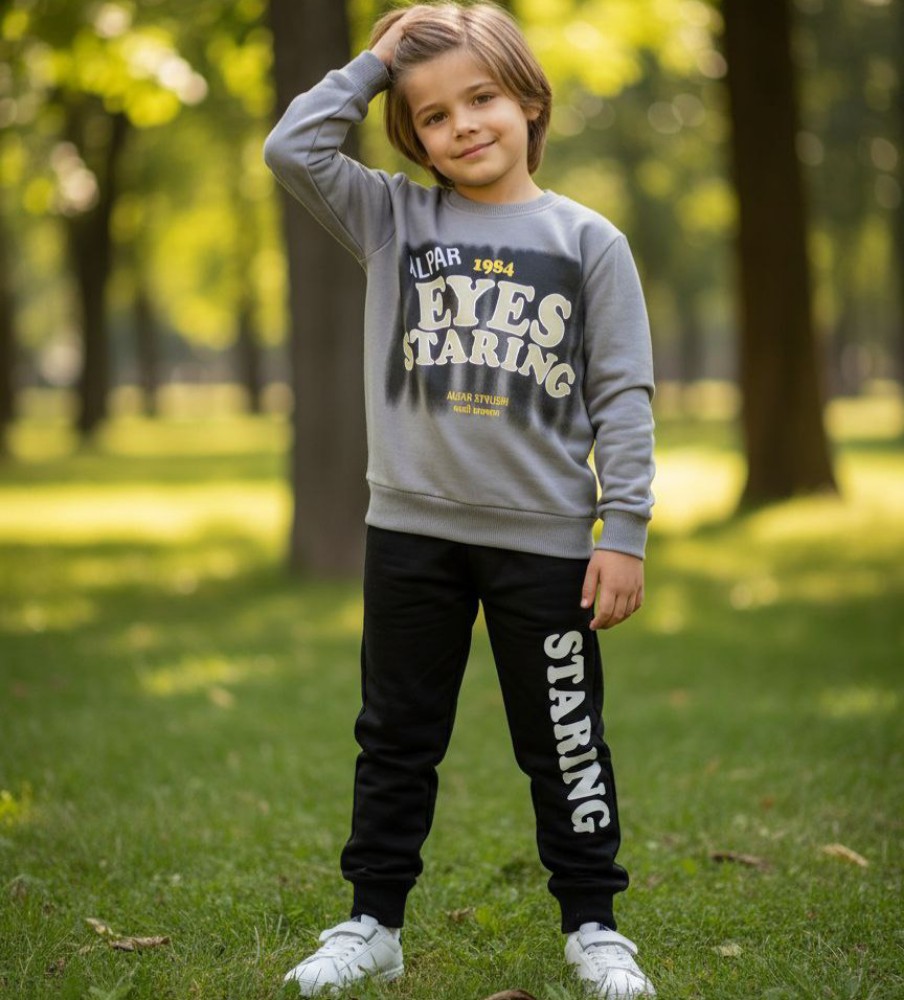 ست بلوز شلوار دخترانه پسرانه starting کد 135336 - خرید ست بلوز شلوار پسرانه عمده