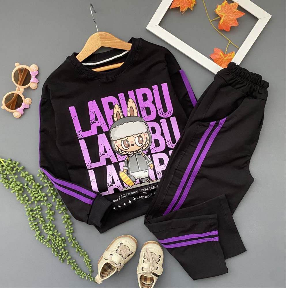 ست بلوز شلوار بگ دخترانه لبو لبو دخترانه کد 135379 - خرید ست بلوز شلوار دخترانه عمده