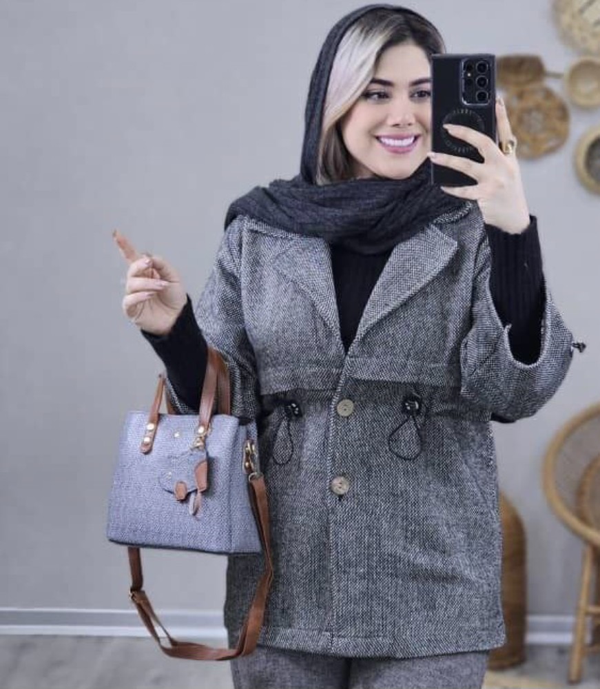 کت زنانه مزونی مدل ونوس کد 134203 - خرید کت و شلوار زنانه عمده