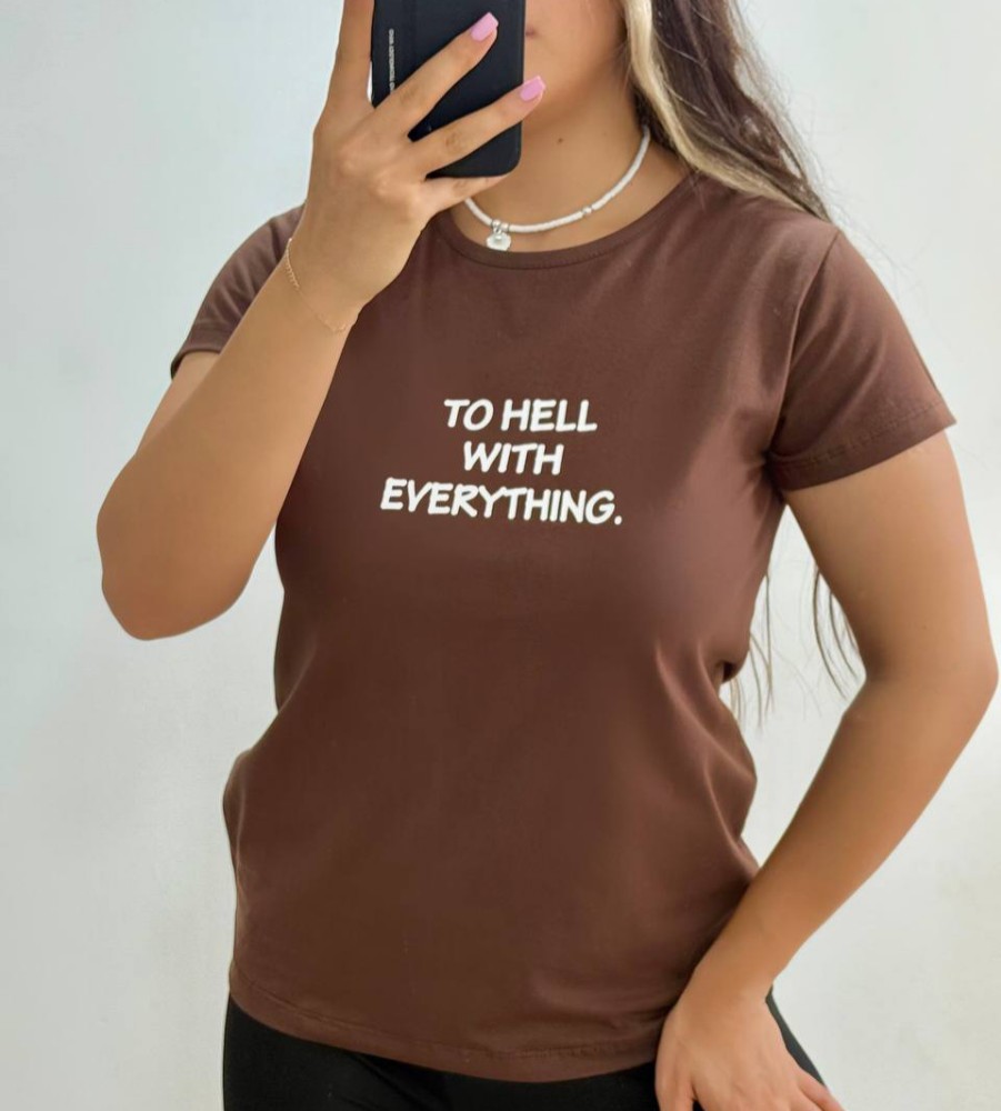 تیشرت زنانه پنبه فری سایز ۳۸ تا ۴۴ کد 133464 - خرید تاپ و تیشرت زنانه عمده