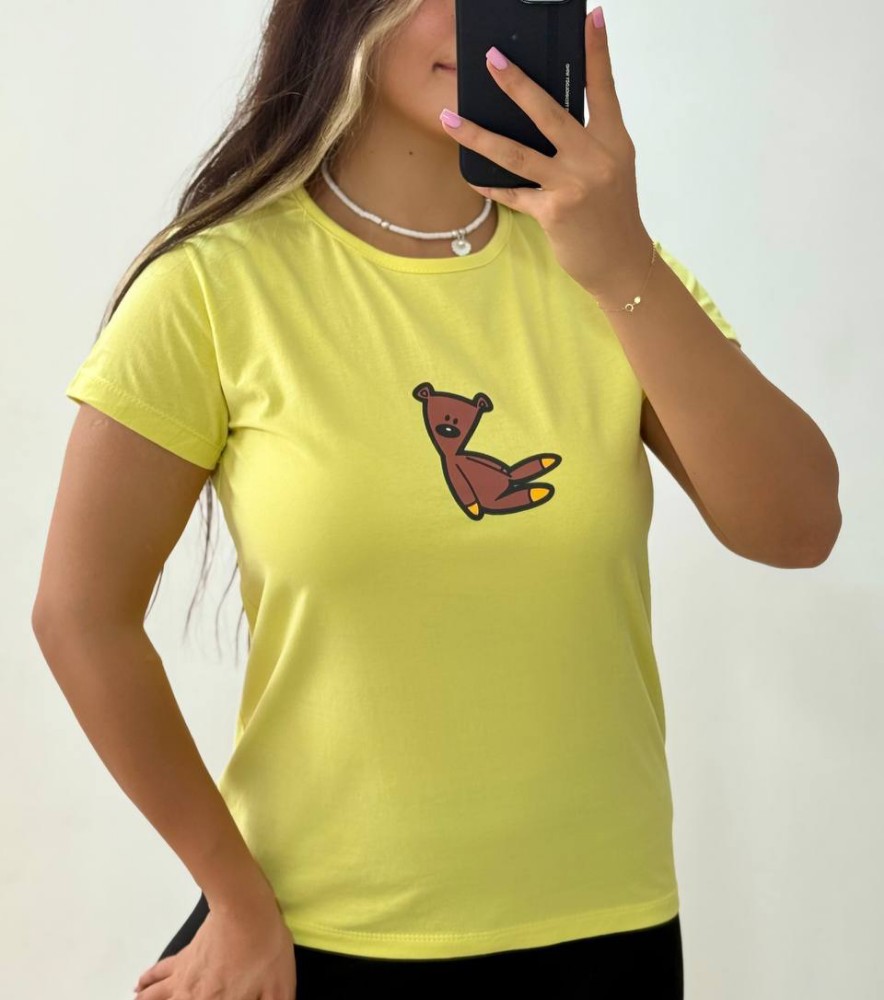 تیشرت زنانه پنبه فری سایز ۳۸ تا ۴۴ کد 133466 - خرید تاپ و تیشرت زنانه عمده