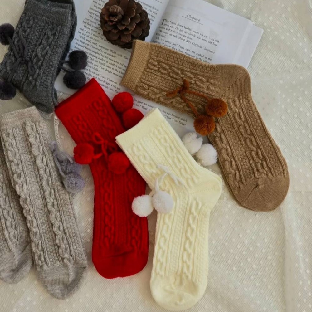 فروش عمده جوراب ساقدار زنانه زنجیری منگوله دار خارجی کد 133231