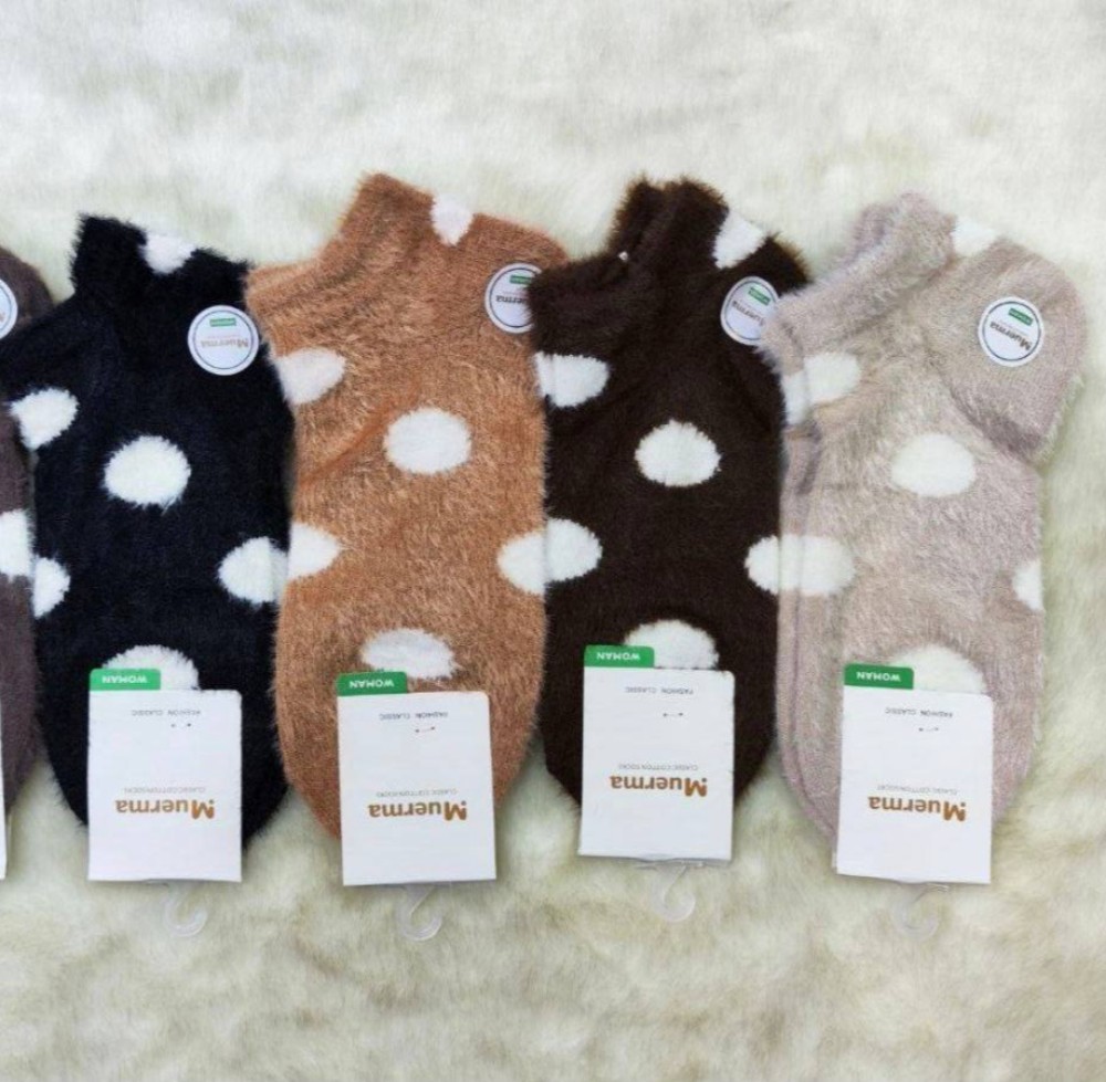 فروش عمده جوراب مچی زنانه موهر خارجی کد 133235