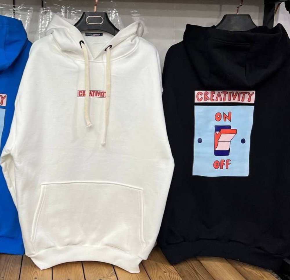 فروش عمده هودی کلاه دار مردانه دورس ۳ نخ کد 132625