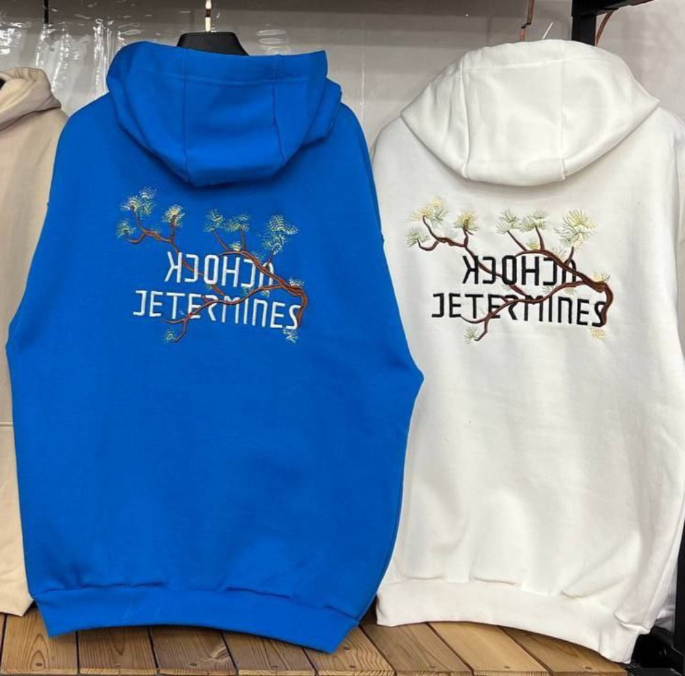 فروش عمده هودی کلاه دار مردانه دورس ۳ نخ کد 132626