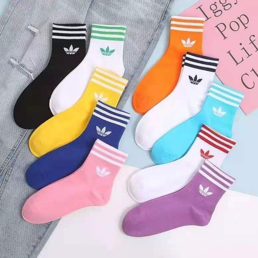 فروش عمده جوراب زنانه نیم ساق آدیداس خارجی کد 132857