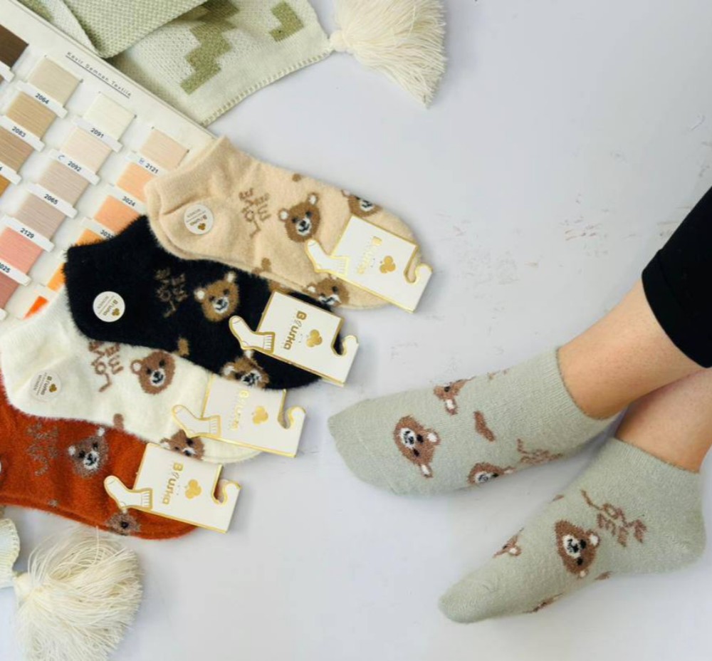 جوراب زنانه مچی موهر بروسکا خارجی کد 134227 - خرید جوراب زنانه عمده