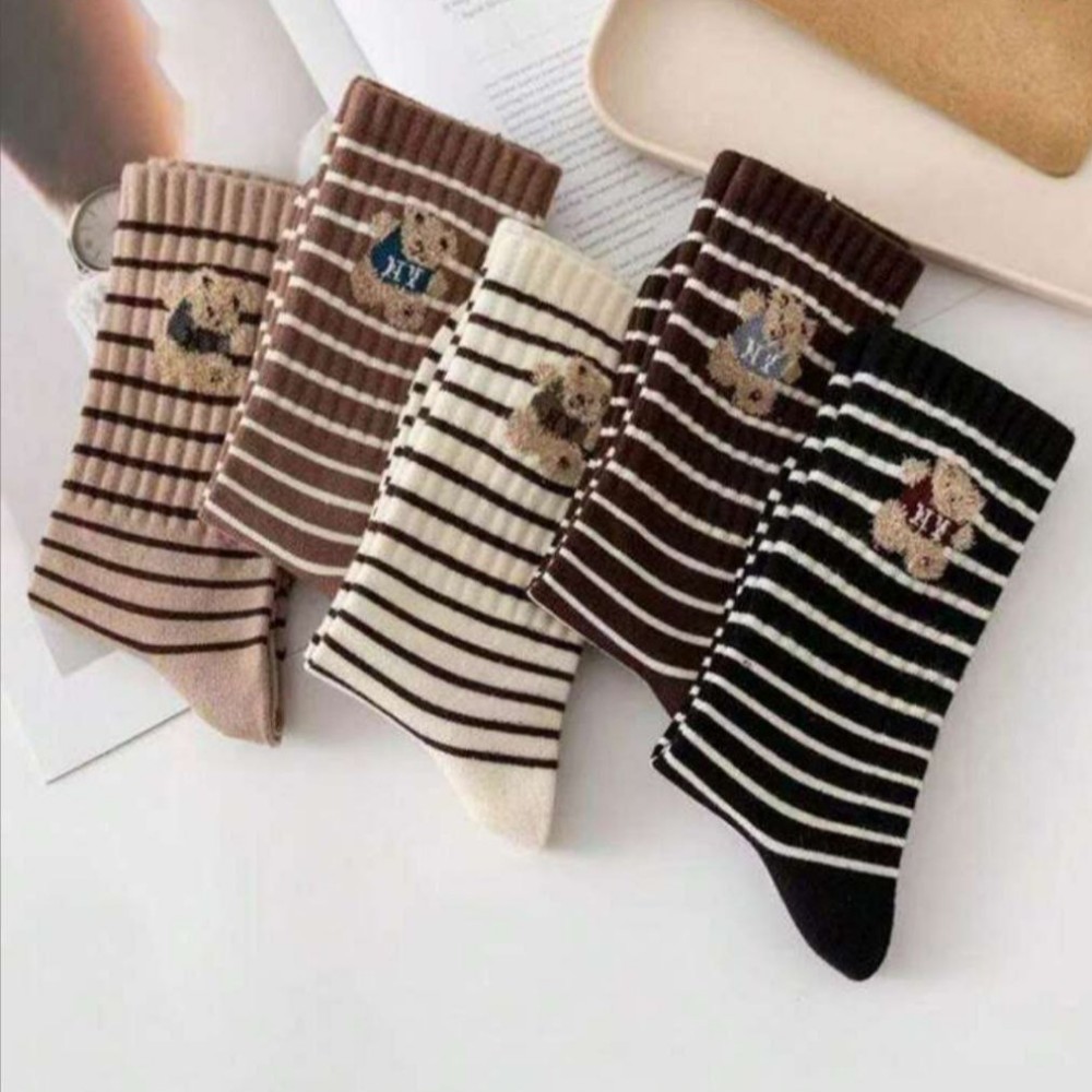 جوراب زنانه ساقدار رینگی تدی بوکله خارجی کد 134321 - خرید جوراب زنانه عمده