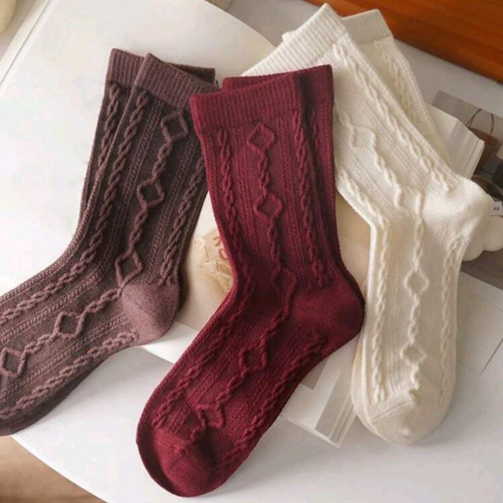 جوراب زنانه ساقدار برجسته خارجی کد 134706 - خرید جوراب زنانه عمده