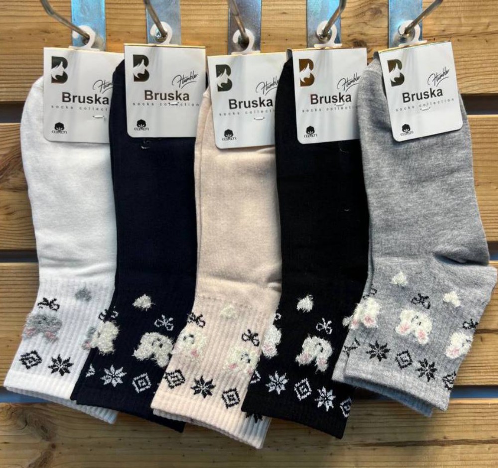 جوراب زنانه نیم ساق بروسکا خارجی کد 134718 - خرید جوراب زنانه عمده