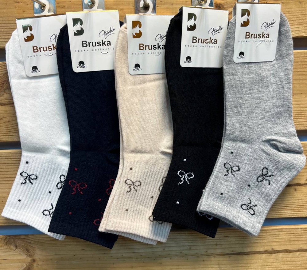 جوراب زنانه نیم ساق بروسکا خارجی کد 134721 - خرید جوراب زنانه عمده