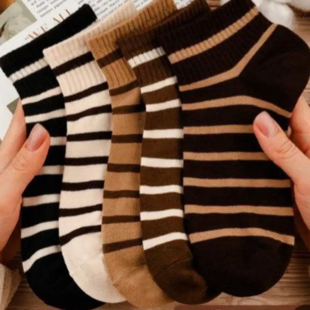 جوراب زنانه مچی رینگی خارجی کد 134879 - خرید جوراب زنانه عمده