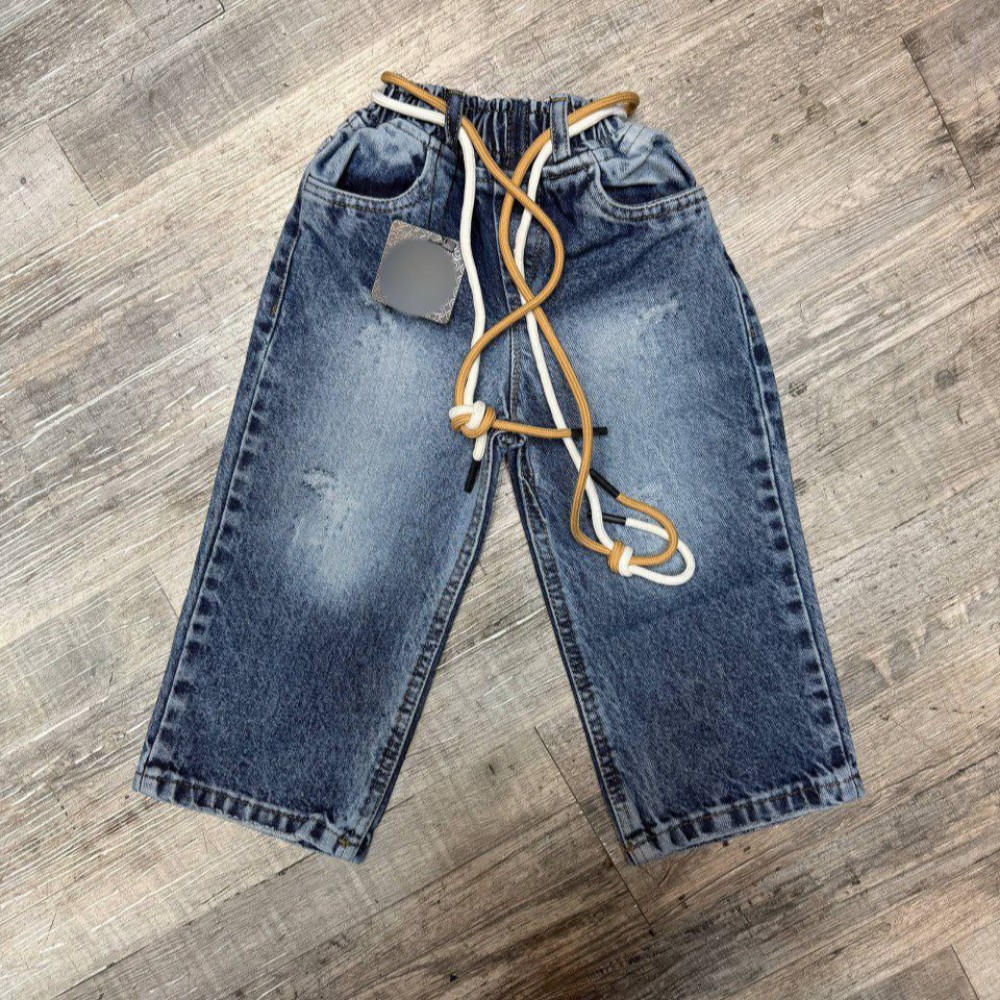 شلوار لی بگ پسرانه دخترانه کد 134472 - خرید شلوار دخترانه عمده