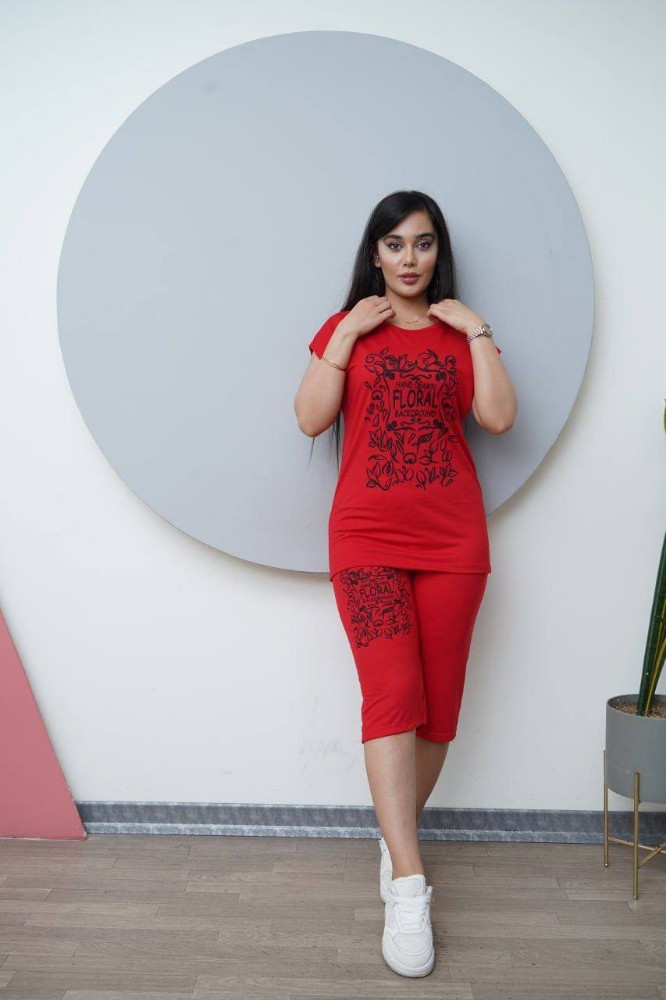 ست تیشرت شلوارک فلورا کد 133418