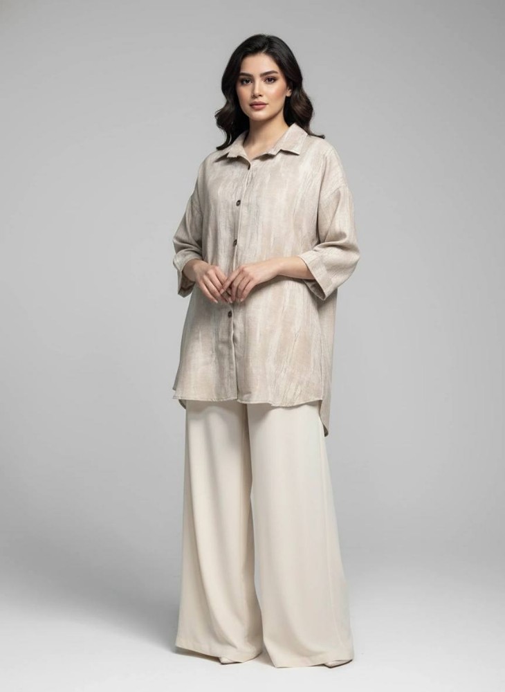 مانتو پری جلو دگمه آستین پاکتی کد 133971 - خرید مانتو زنانه عمده