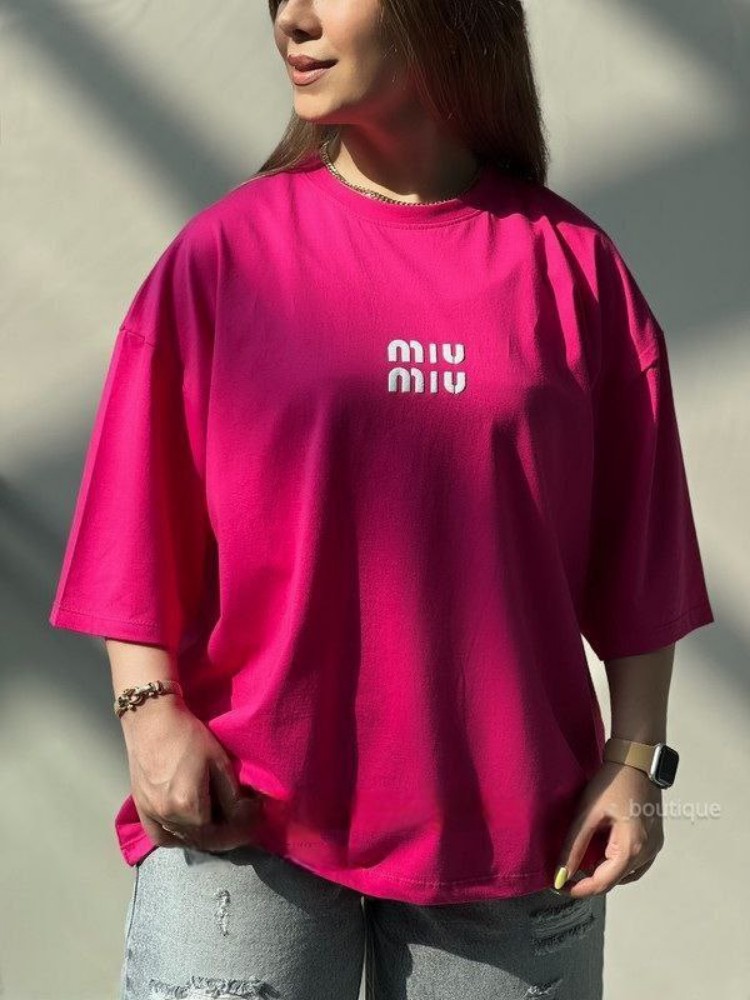 تیشرت باکسی سایز بزرگ کد 134555 - خرید تاپ و تیشرت زنانه عمده