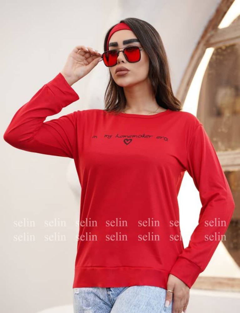 بلوز آستین دار کد 134663 - خرید بلوز تک زنانه عمده