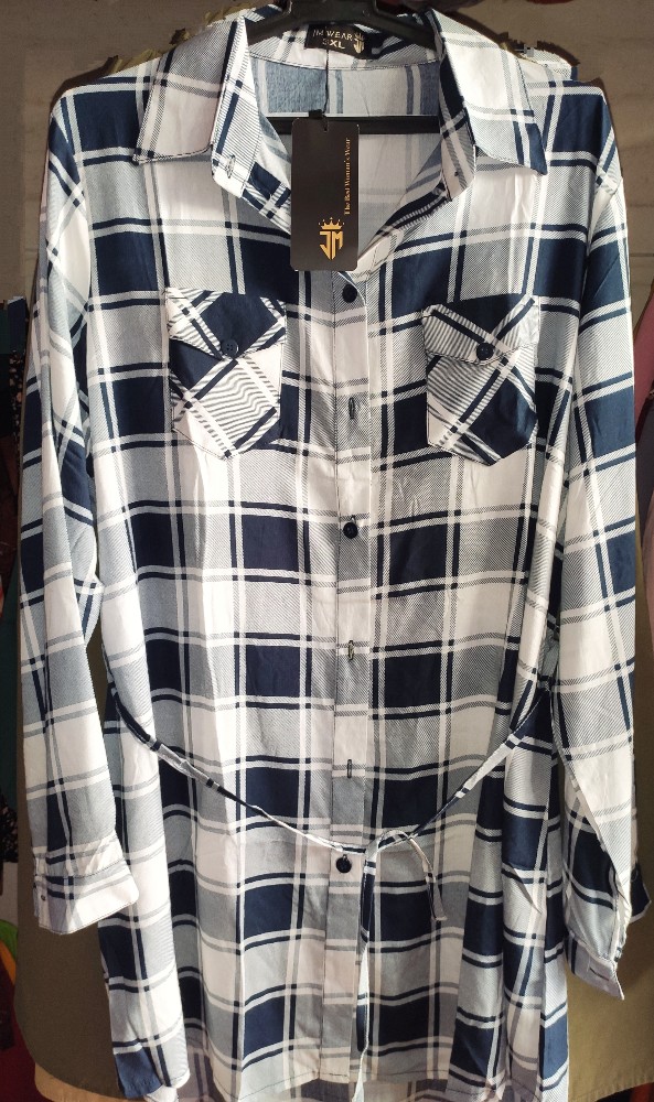 شومیز مانتو نخ تایلندی کد 135684 - خرید مانتو زنانه عمده