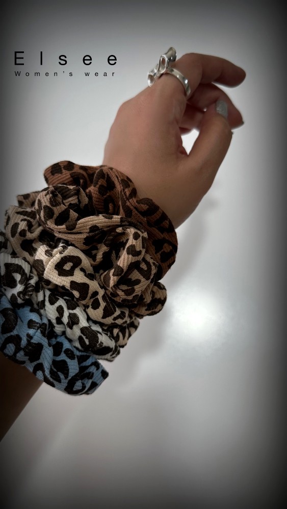 کش مو مخمل پلنگی کد 137006 - خرید آرایش مو عمده