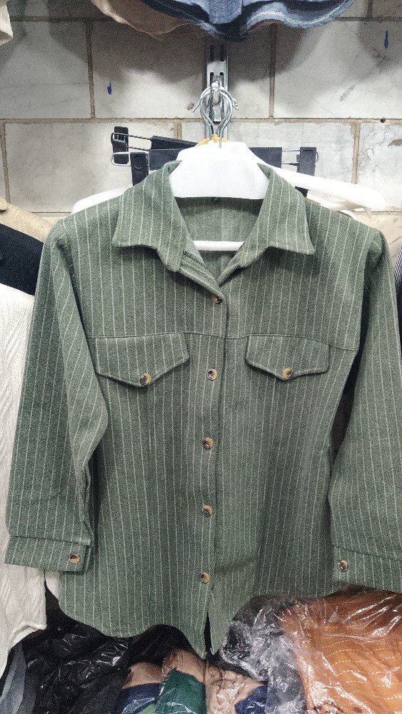 مانتو جلو باز یقه مردانه کد 139115 - خرید کت و شلوار زنانه عمده