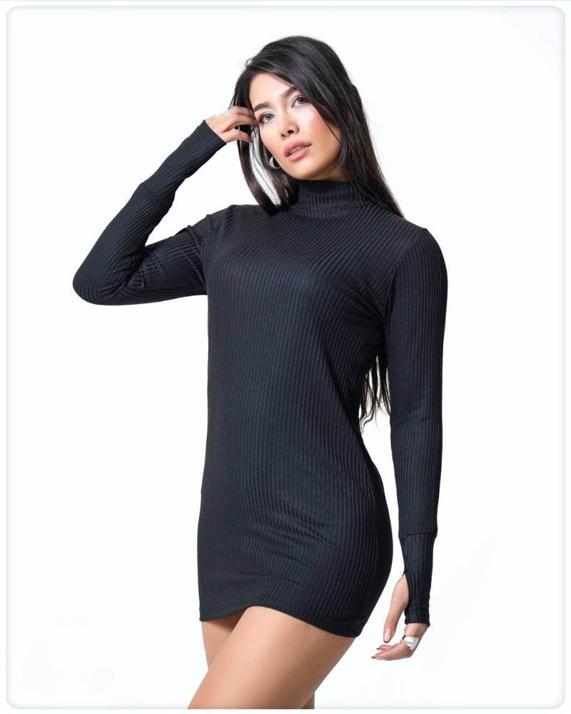 زیر سارافونی یقه اسکی کد 137317 - خرید بلوز تک زنانه عمده