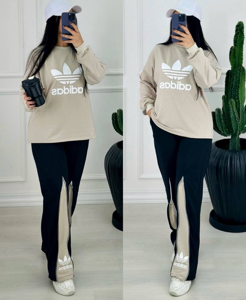 ست بلوز و شلوار آدیداس کد 137322 - خرید ست بلوز شلوار زنانه عمده