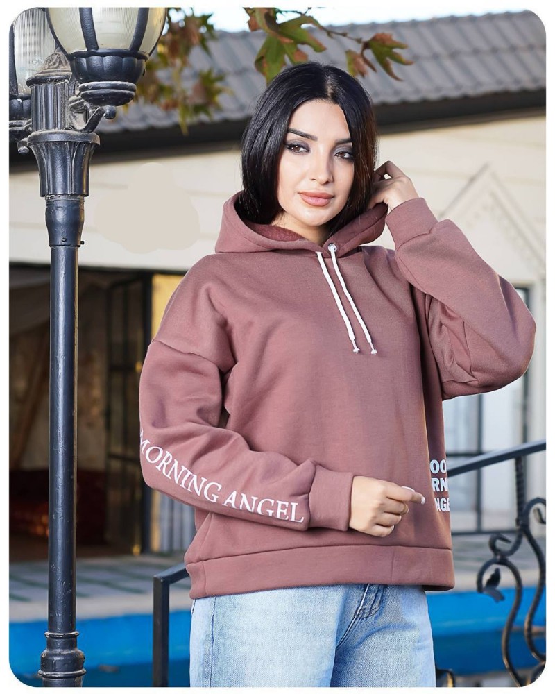 هودی چاپ good morning کد 137327 - خرید کاپشن و هودی زنانه عمده