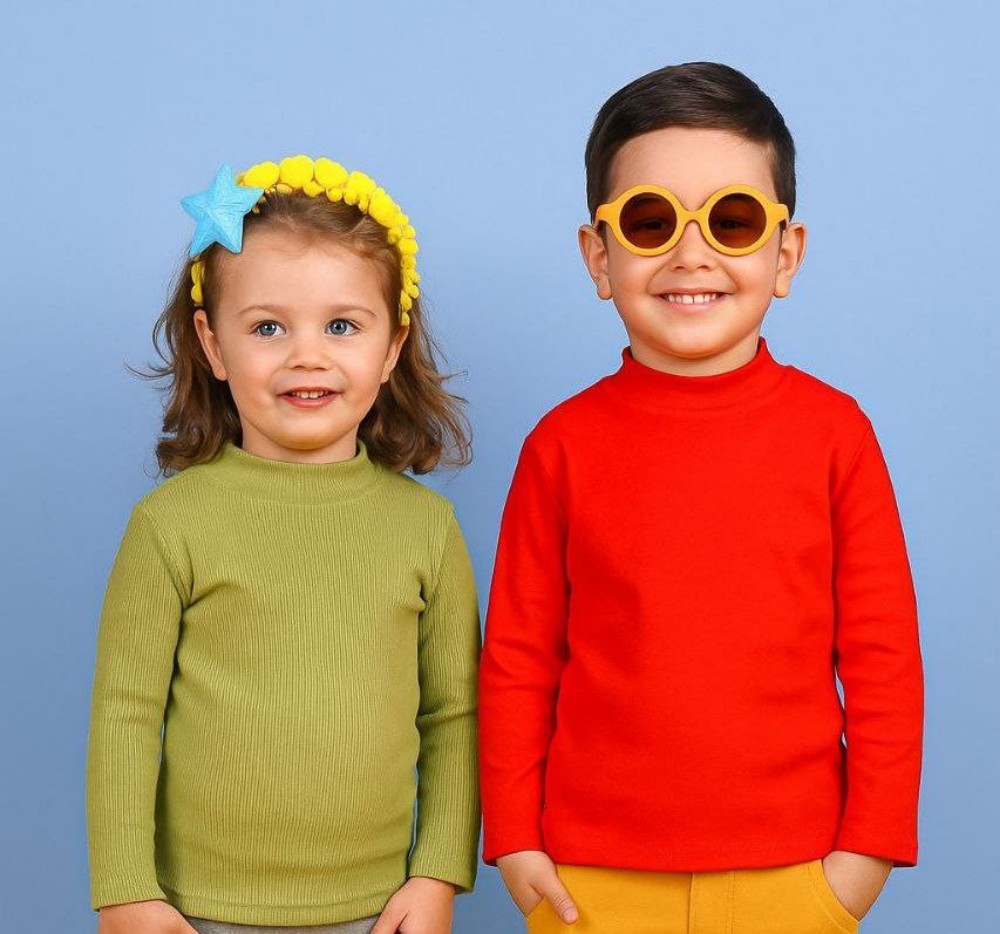 بلوز تک یقه3سانت اسپرت # کد 136968 - خرید بلوز تک دخترانه عمده