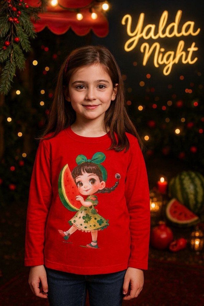 بلوز تک یلدایی # کد 138108 - خرید بلوز تک دخترانه عمده