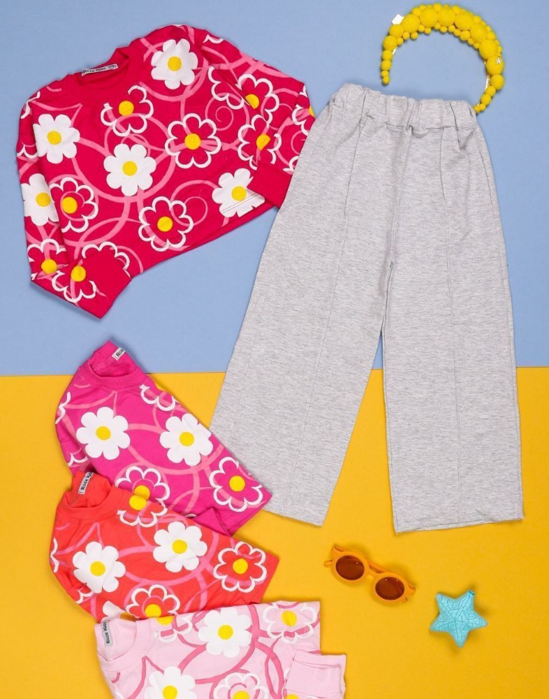 کراپ/شلوار دخترانه # کد 138808 - خرید ست بلوز شلوار دخترانه عمده