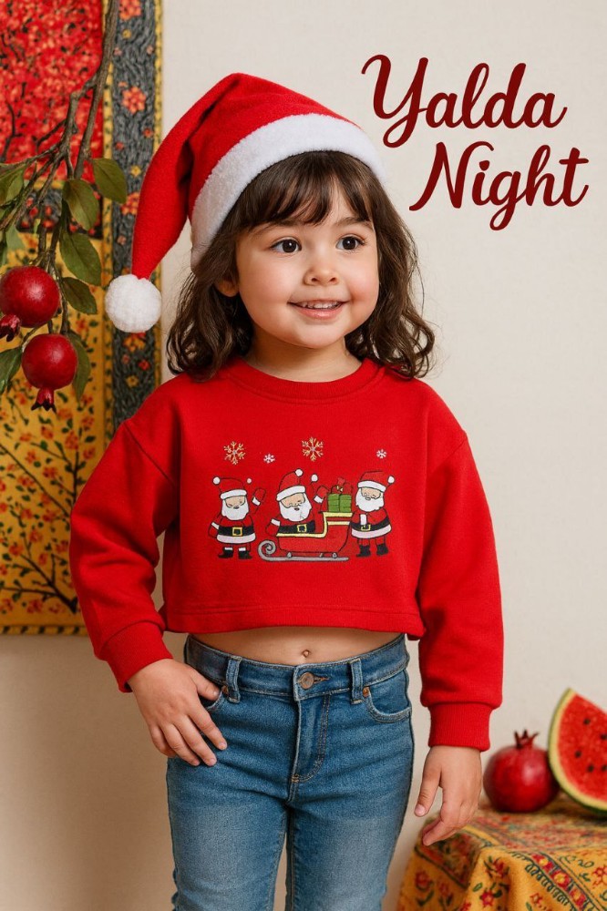 کراپ تک یلدایی # کد 138938 - خرید بلوز تک دخترانه عمده