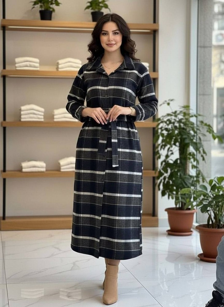 کفتان جلو دکمه کد 138285 - خرید ساحلی زنانه عمده