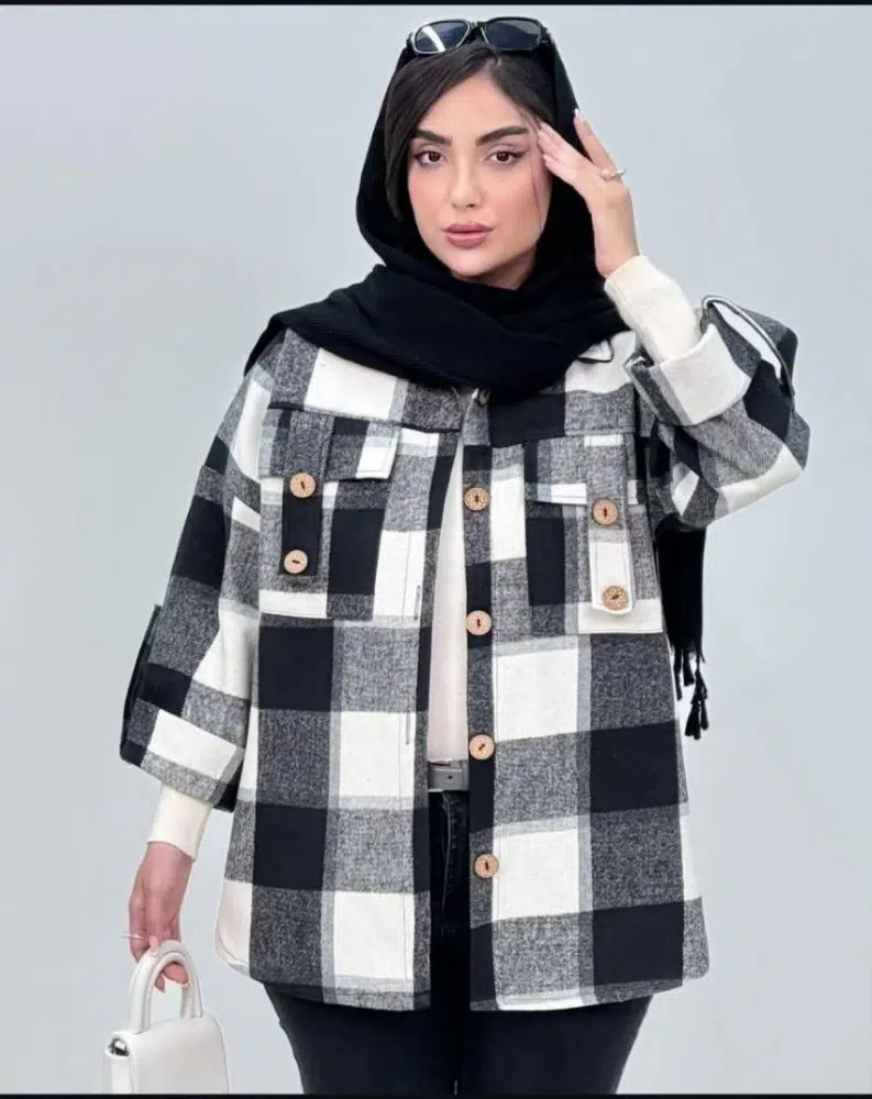 شکت جیب صلیبی کد 138608 - خرید مانتو زنانه عمده