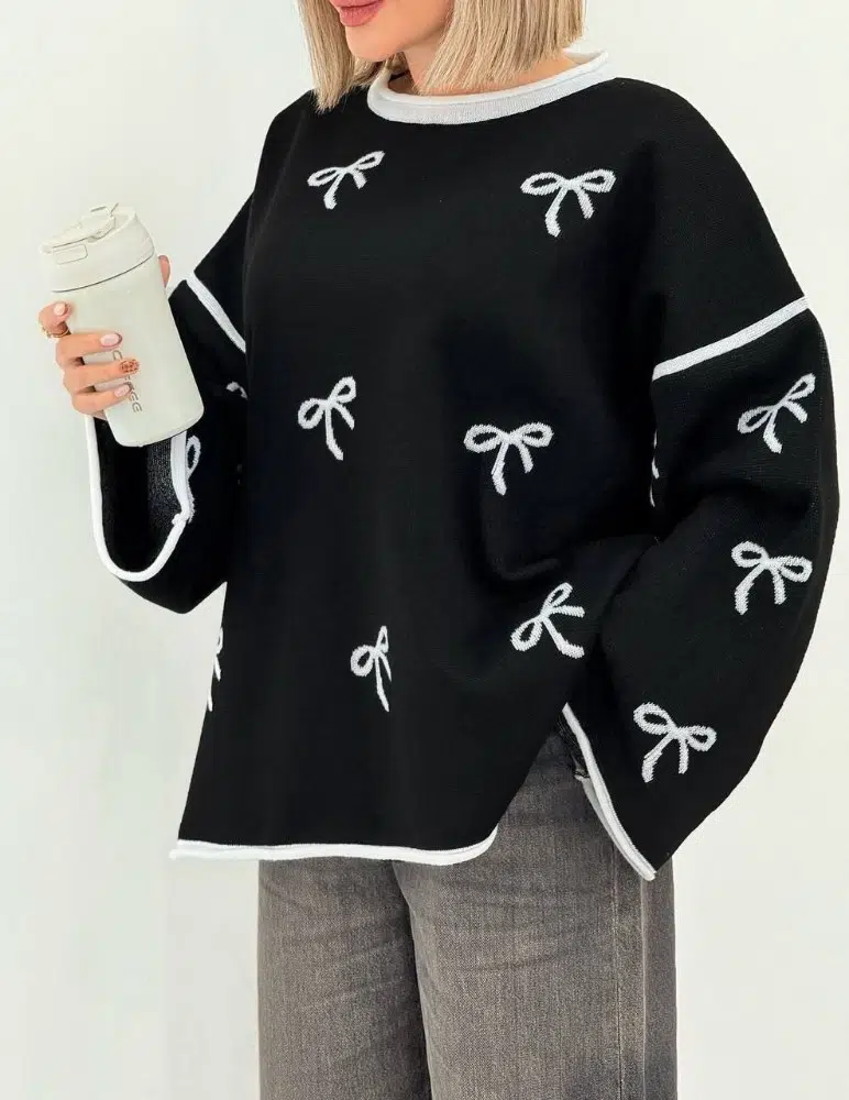 بافت باکسی پایپوین کد 138643 - خرید بلوز تک زنانه عمده