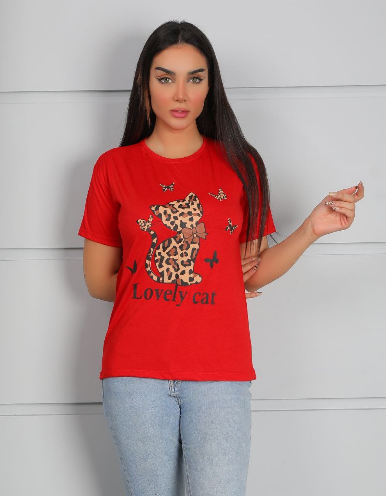 تیشرت چاپی کد 135743 - خرید تاپ و تیشرت زنانه عمده