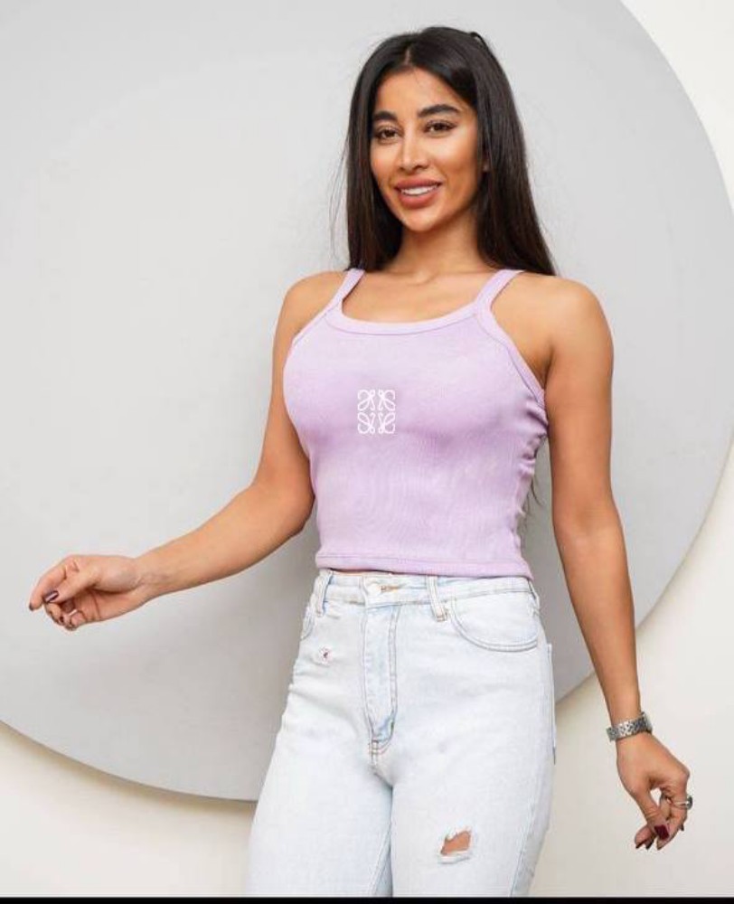 تاپ دو بند کبریتی کد 135754 - خرید تاپ و تیشرت زنانه عمده