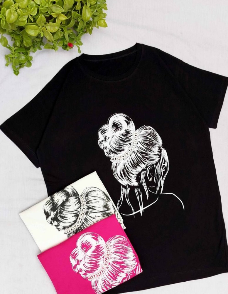 باکسی نگین مروارید کد 135997 - خرید تاپ و تیشرت زنانه عمده