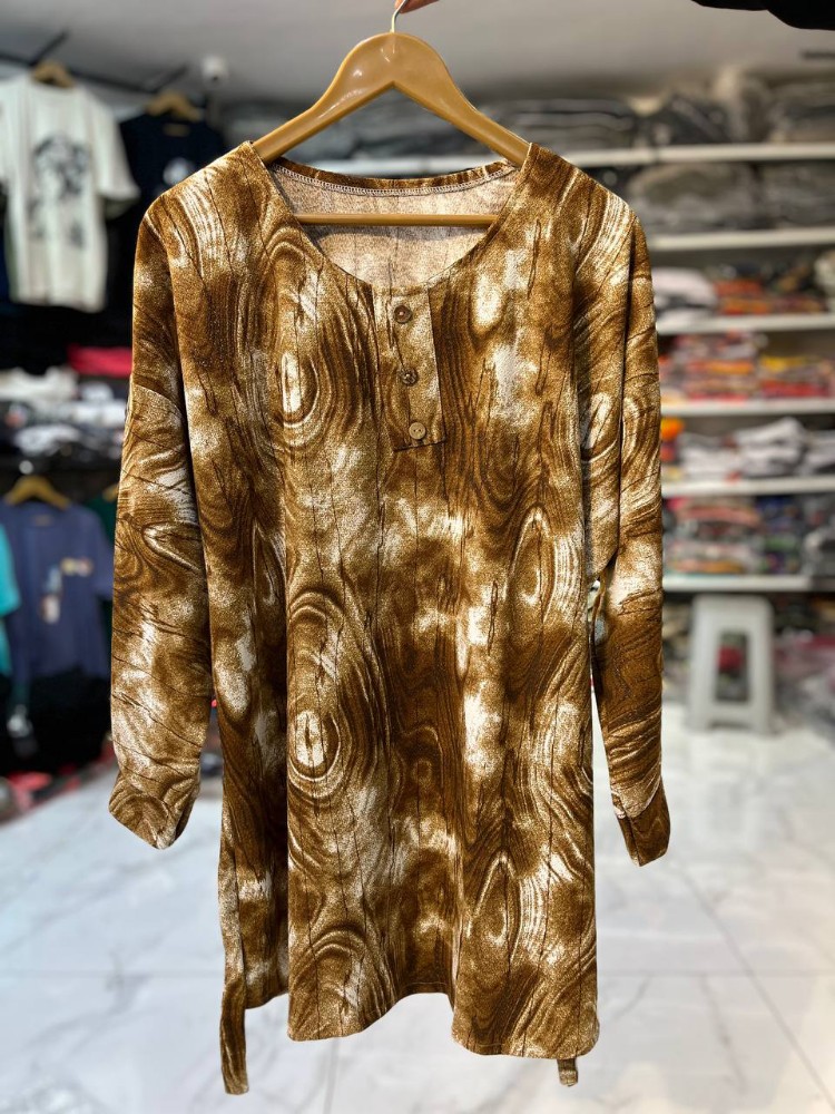 تونیک طرح دار قواره بزرگ کد 136031 - خرید تونیک زنانه عمده