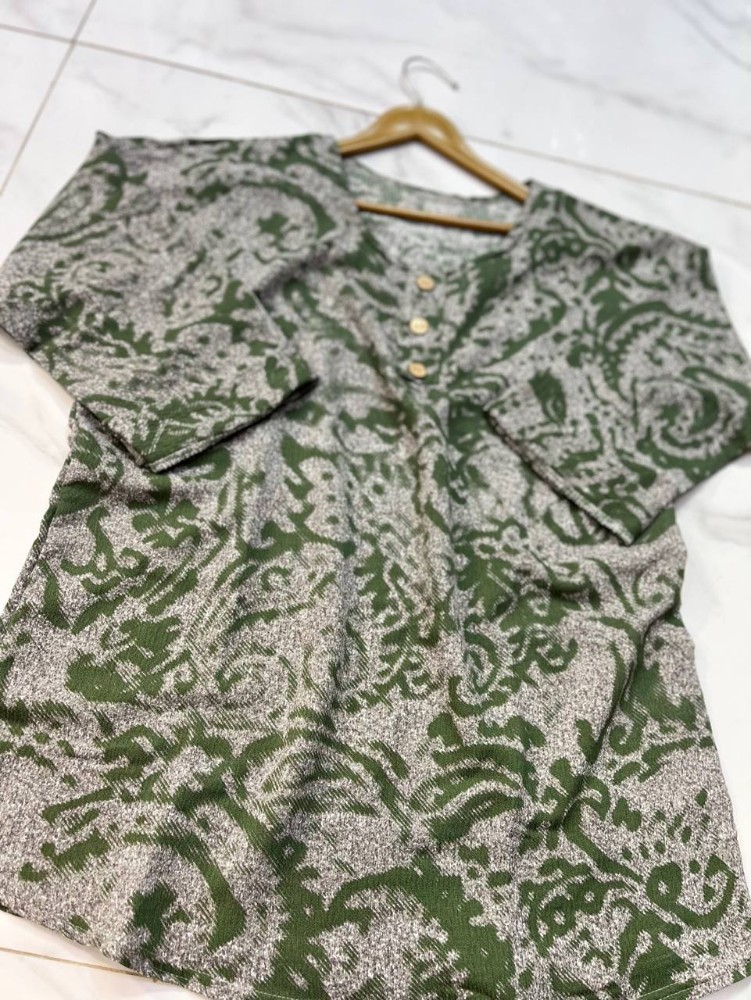 تونیک طرح دار قواره بزرگ کد 136033 - خرید تونیک زنانه عمده