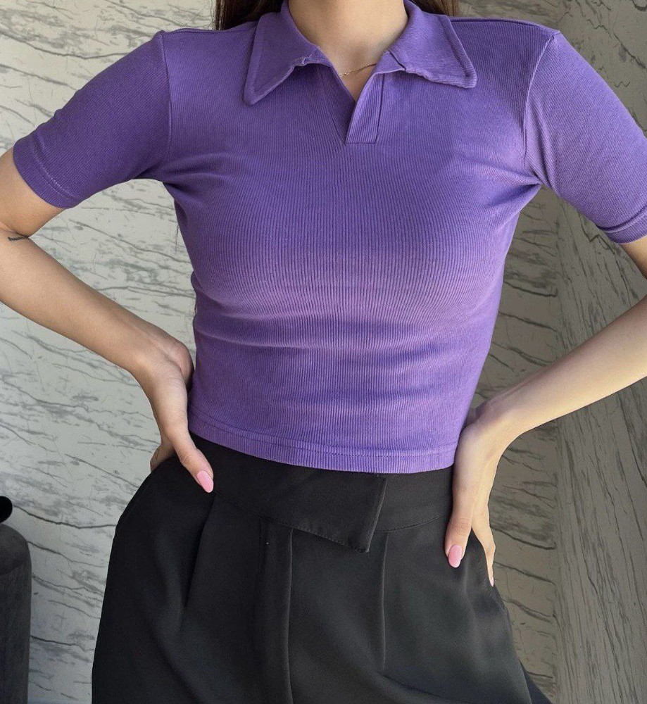 کراپ یقه مردانه کد 136127 - خرید تاپ و تیشرت زنانه عمده