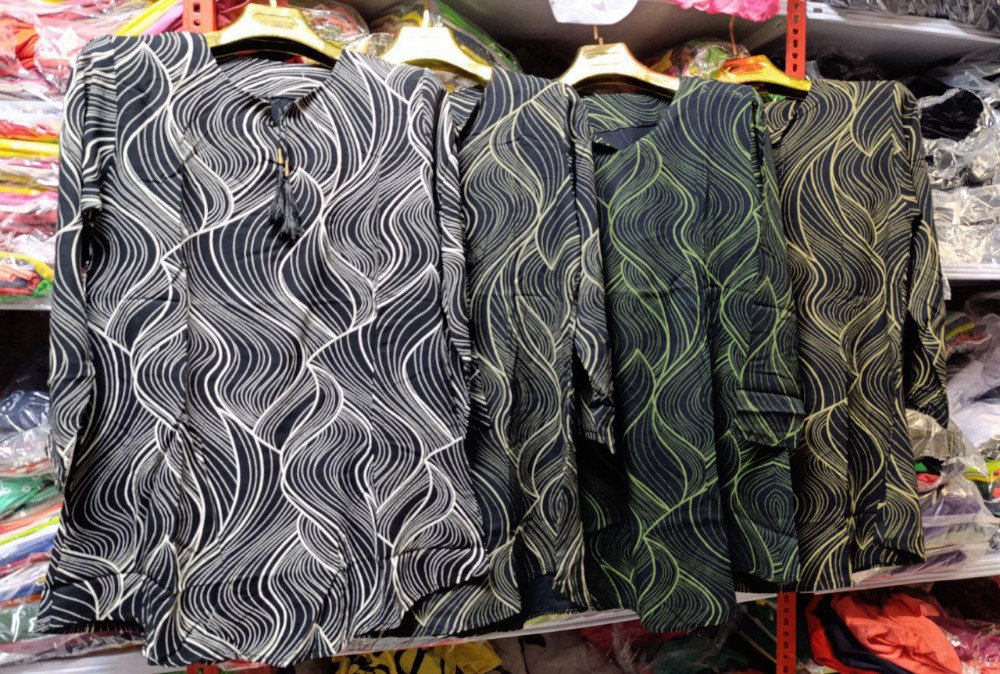 تونیک یقه منگوله دار زنانه کد 135861 - خرید تونیک زنانه عمده