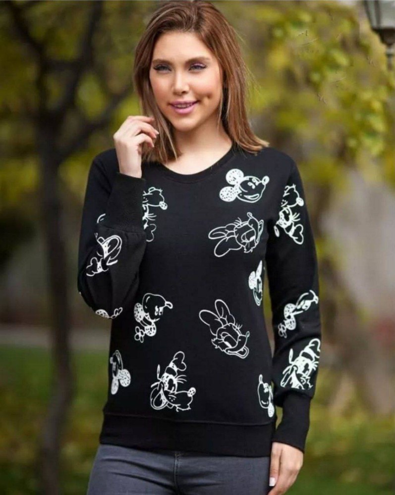 بلوز دورس چاپ میکی کد 135889 - خرید بلوز تک زنانه عمده