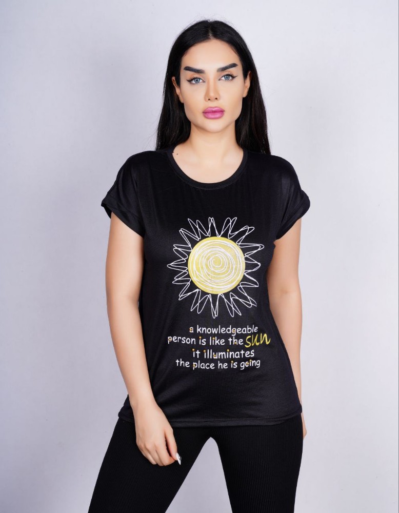 تیشرت چاپی کد 135912 - خرید تاپ و تیشرت زنانه عمده