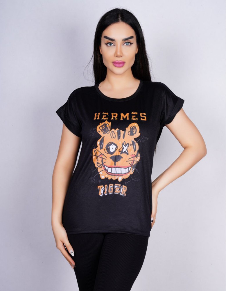 تیشرت چاپی کد 135968 - خرید تاپ و تیشرت زنانه عمده