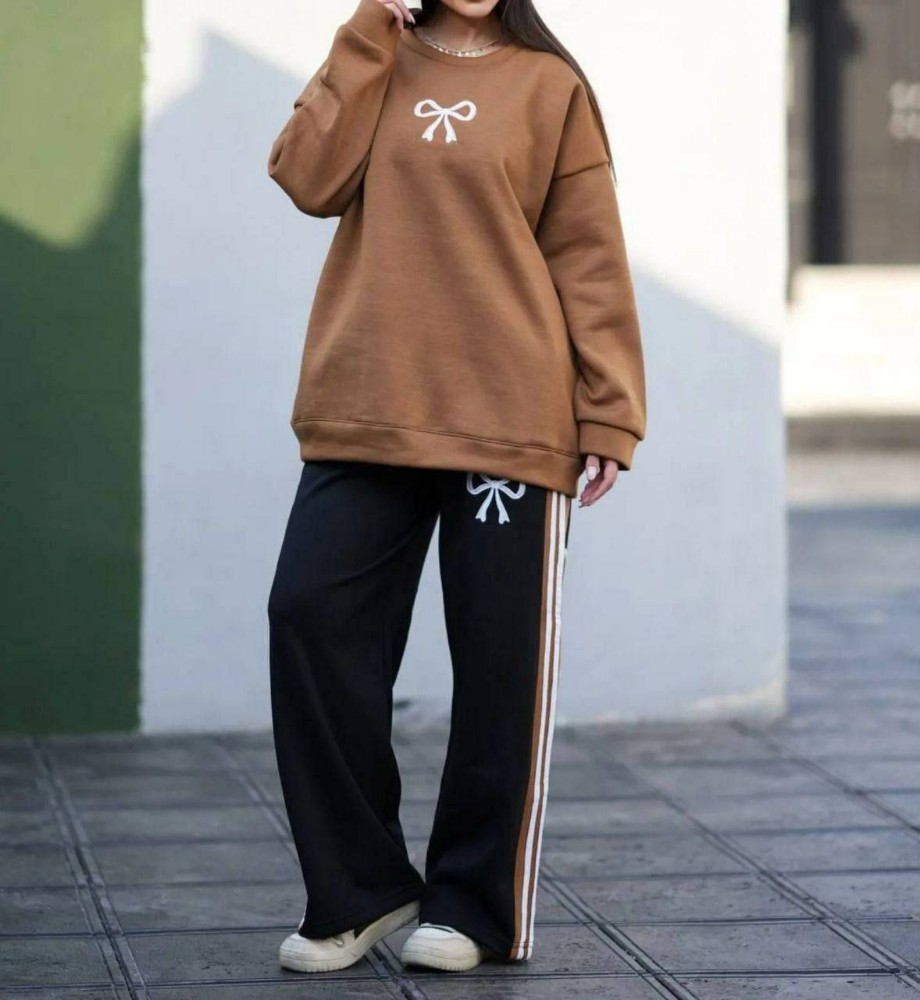 ست بلوز و شلوار تو خاری کد 136136 - خرید ست بلوز شلوار زنانه عمده