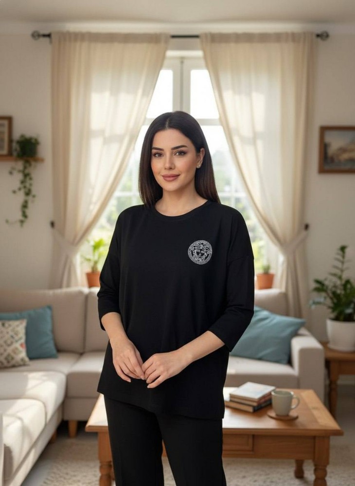 باکسی آستین دار LY کد 138727 - خرید بلوز تک زنانه عمده