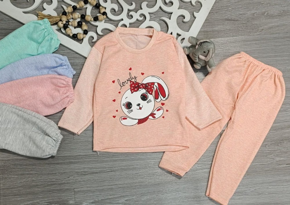 بلوز شلوار دخترانه کد 135779 - خرید ست بلوز شلوار دخترانه عمده